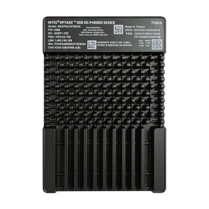 Intel SSDPE21K750GAT | Optane P4800X 375GB PCI Express NVMe 3.0 x4 2.5-Inch Solid State Drive Refurbished - Intel refurbished available on Gotodirect