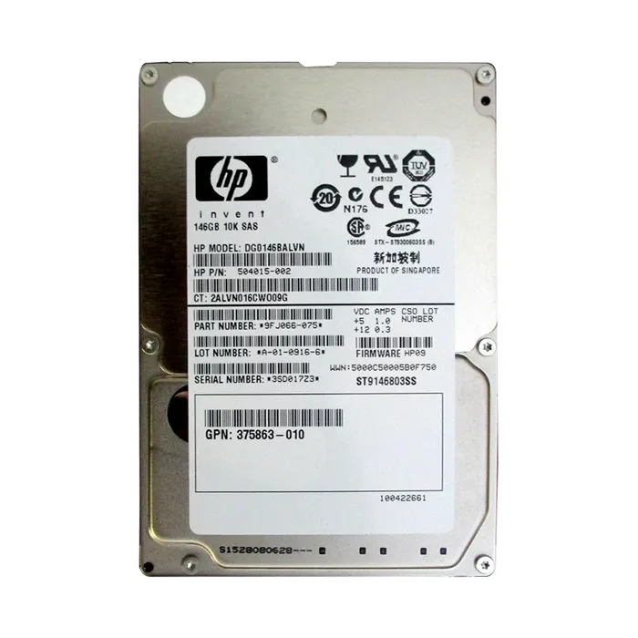 HP DG0146BALVN | 146GB 10000RPM SAS 3Gb/s 2.5-inch Hard Drive Refurbished - Hewlett-Packard (ou HP en abrégé) refurbished available on Gotodirect