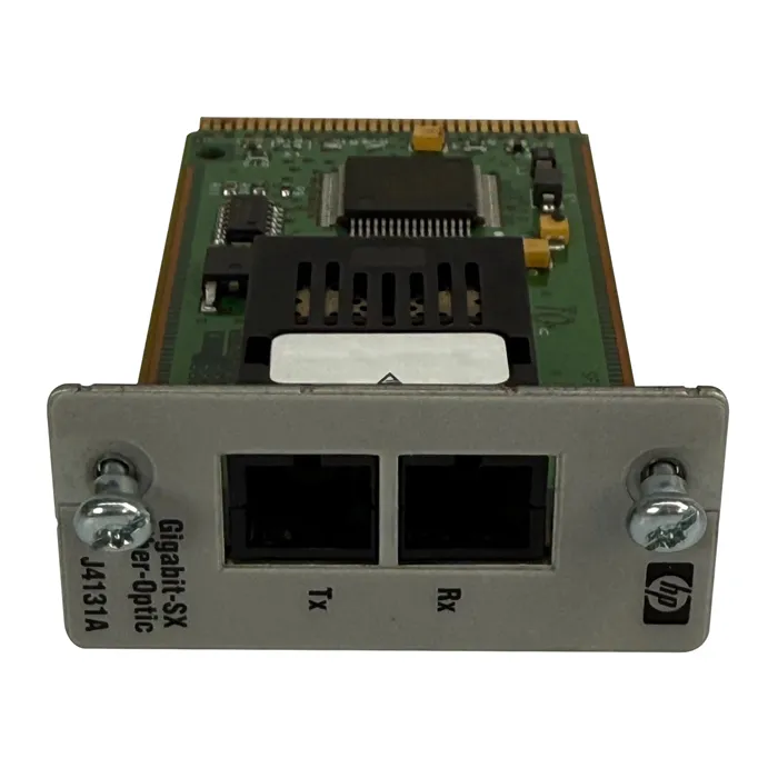 Buy HP J4131-61001 | ProCurve 1 x Port 1Gb/s 1000Base-SX Multi-Mode Fibre SC Connector Transceiver Module Refurbished - $126.07 HP J4131-61001 | ProCurve 1 x Port 1Gb/s 1000Base-SX Multi-Mode Fibre SC Connector Transceiver Module Refurbished - Hewlett-Packard (ou HP en abrégé) refurbished available on Gotodirect