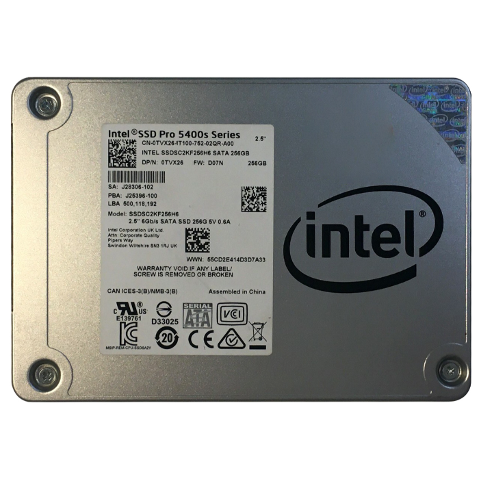 Intel SSDSC2KF256H6 | Pro 5400s Series 256GB SATA 6Gb/s 2.5-Inch Solid State Drive (SSD) Refurbished - Intel refurbished available on Gotodirect