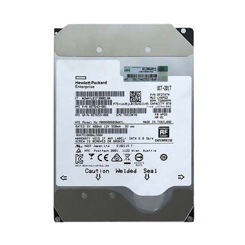 HP MB008000GWAYL | 8TB 7200RPM SATA 6GB/s Hot-Pluggable 3.5-Inch LPc Hard Drive for ProLiant Gen8/Gen9/Gen10/Gen10+/Gen11 Servers Refurbished - Hewlett-Packard (ou HP en abrégé) refurbished available on Gotodirect