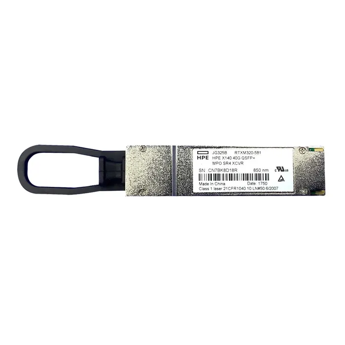 HP JG325B | X140 40Gb/s 40GBase-SR4 Multi-Mode Fibre 850nm 150m MPO Connector QSFP+ Transceiver Module Refurbished - Hewlett-Packard (ou HP en abrégé) refurbished available on Gotodirect