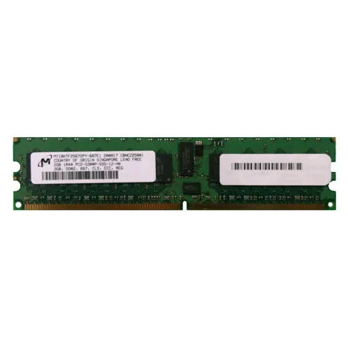 Buy Micron MT18HTF25672PY-667E1 | 2GB DDR2-667MHz PC2-5300 ECC Registered RDIMM CL5 1Rx4 1.8V 240-Pin Memory Module Refurbished - $111.85 Micron MT18HTF25672PY-667E1 | 2GB DDR2-667MHz PC2-5300 ECC Registered RDIMM CL5 1Rx4 1.8V 240-Pin Memory Module Refurbished - refurbished available on Gotodirect