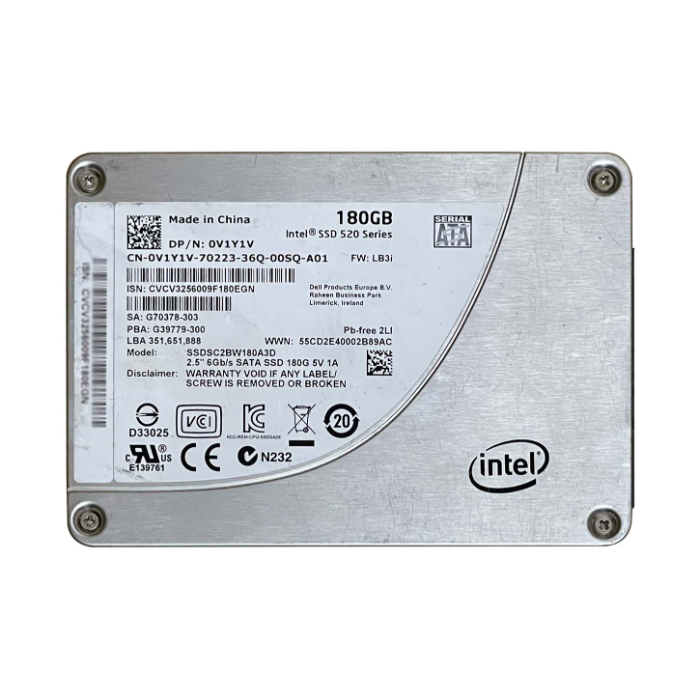 Dell 0V1Y1V | 180GB Multi-Level Cell SATA 6Gb/s 2.5-Inch Solid State Drive Refurbished - Dell refurbished available on Gotodirect