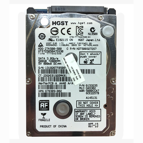 Buy HP 678309-002 | 500GB 7200RPM SATA 6Gb/s 32MB Cache 2.5-inch Hard Drive Refurbished - $89.81 HP 678309-002 | 500GB 7200RPM SATA 6Gb/s 32MB Cache 2.5-inch Hard Drive Refurbished - Hewlett-Packard (ou HP en abrégé) refurbished available on Gotodirect
