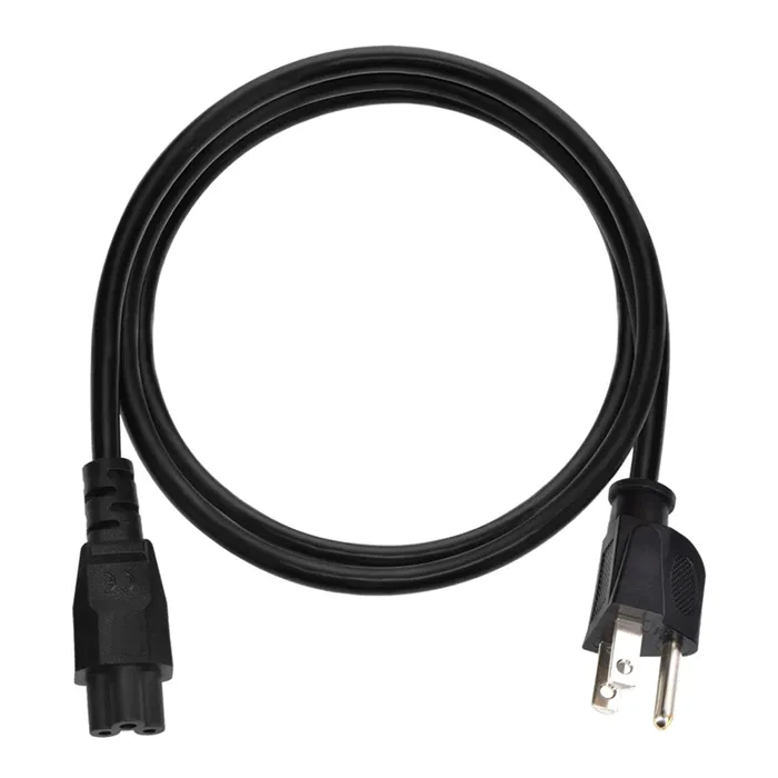 Monoprice 7688 | Power Cord NEMA 5-15P to IEC-320-C5 18AWG 7A/125V SVT 3-Prong 6ft Black Refurbished -  refurbished available on Gotodirect