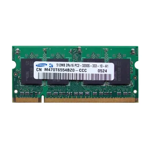 Samsung M470T6554BZ0-CCC | 512MB DDR2-400MHz PC2-3200 Non-ECC Unbuffered SODIMM CL3 2Rx8 1.8V 200-Pin Memory Module Refurbished - Samsung refurbished available on Gotodirect