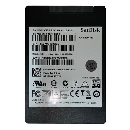 Dell 0KR9WM | 128GB Multi-Level Cell SATA 6Gb/s 2.5-Inch Solid State Drive Refurbished - Dell refurbished available on Gotodirect