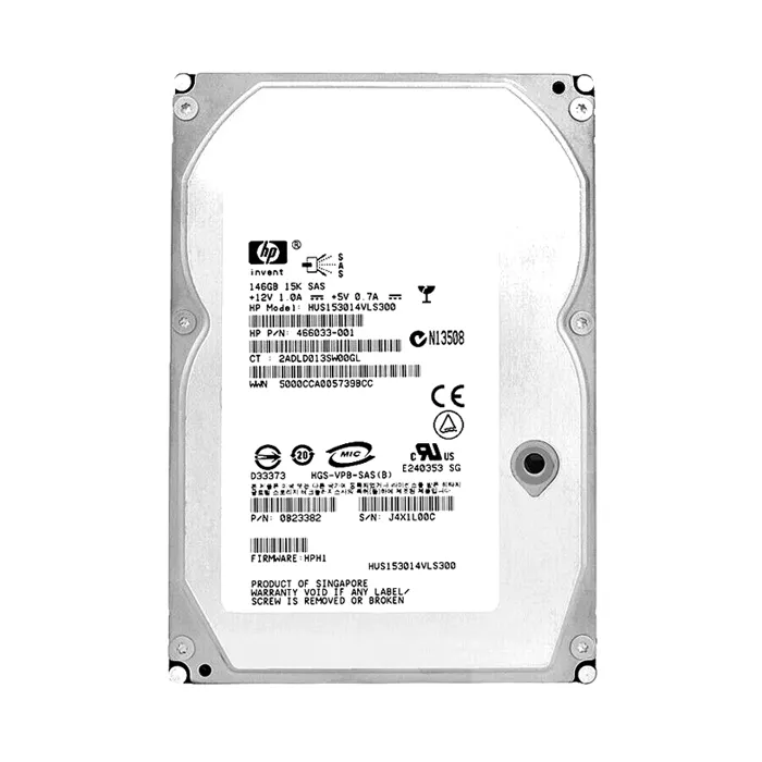 HP 466033-001 | 146GB 15000RPM SAS 3Gb/s 16MB Cache Hot-Pluggable Single Port 3.5-inch Hard Drive Refurbished - Hewlett-Packard (ou HP en abrégé) refurbished available on Gotodirect