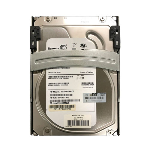 HP 574271-001 | 1TB 7200RPM SATA 3Gb/s 3.5-Inch Hard Drive for ProLiant Servers Refurbished - Hewlett-Packard (ou HP en abrégé) refurbished available on Gotodirect