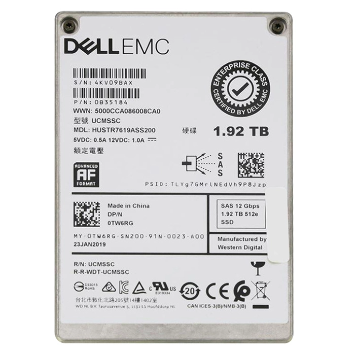 Western Digital 0B35184 | Ultrastar SS300 1.92TB Triple-Level Cell SAS 12Gb/s 2.5-Inch Solid State Drive Refurbished - Western Digital refurbished available on Gotodirect