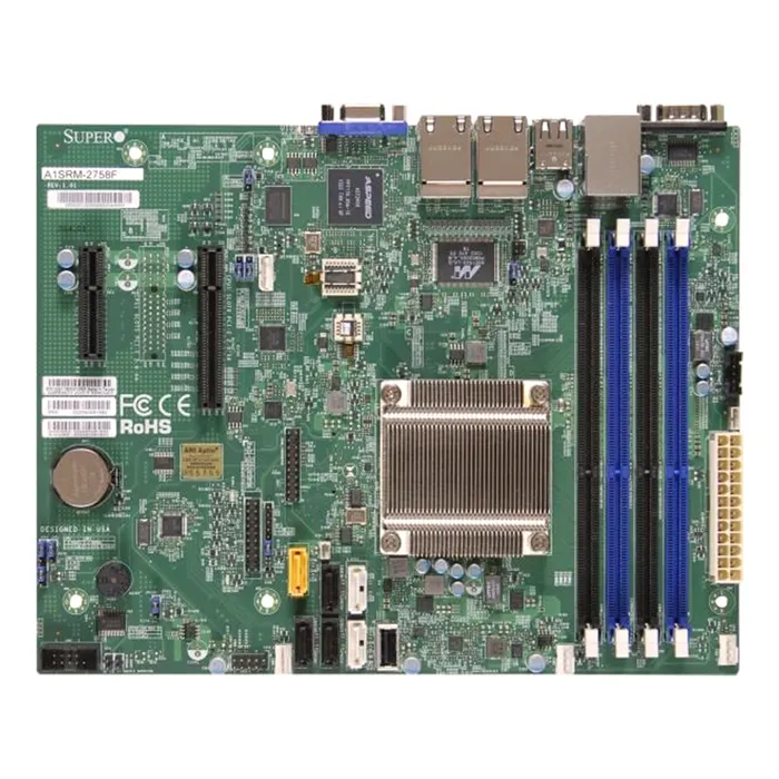 Buy Supermicro MBD-A1SRM-2758F | A1SRM-2758F Socket FCBGA-1283 System on Chip Chipset Micro-ATX System Board (Motherboard) Supports Atom C2758 DDR3 4x DIMM Refurbished - $558.22 Supermicro MBD-A1SRM-2758F | A1SRM-2758F Socket FCBGA-1283 System on Chip Chipset Micro-ATX System Board (Motherboard) Supports Atom C2758 DDR3 4x DIMM Refurbished - refurbished available on Gotodirect