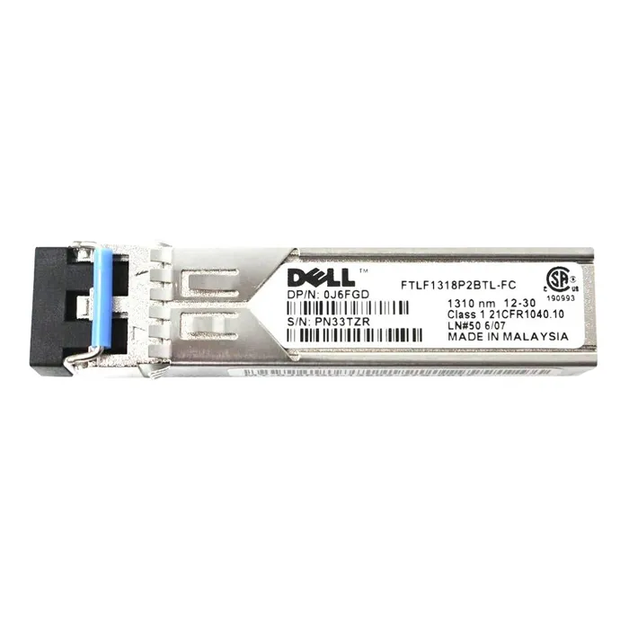 Dell J6FGD | 1Gb/s 1000Base-LR Single-Mode Fibre 1310nm 10km Duplex LC Connector SFP Transceiver Module Refurbished - Dell refurbished available on Gotodirect