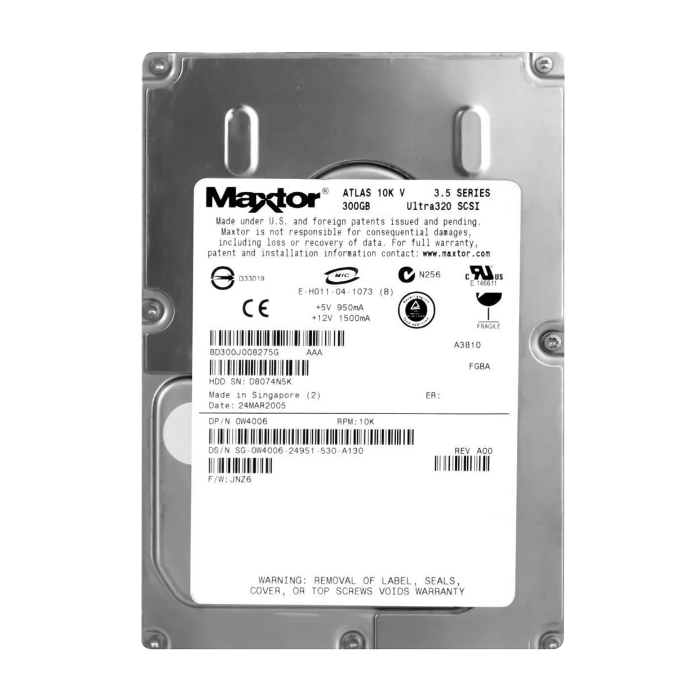 Dell W4006 | 300GB 10000RPM Ultra320 SCSI 80-Pin 3.5-Inch Hard Drive for PowerEdge Servers Refurbished - Dell refurbished available on Gotodirect