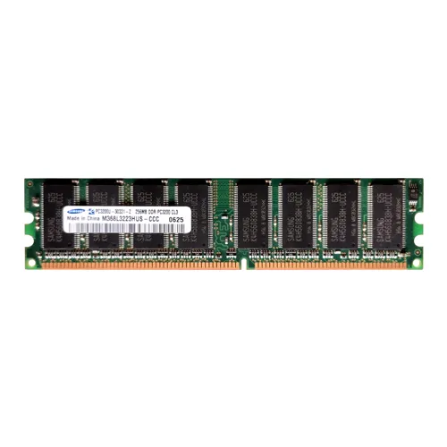 Samsung M368L3223HUS-CCC | 256MB DDR-400MHz PC3200 Non-ECC Unbuffered UDIMM CL3 1Rx8 2.5V 184-Pin Memory Module Refurbished - Samsung refurbished available on Gotodirect