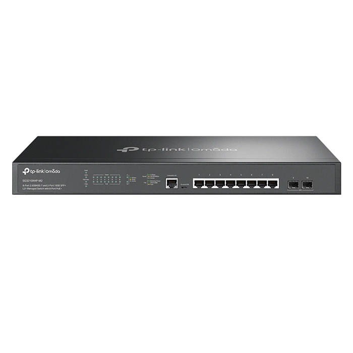 TP-LINK SG3210XHP-M2 | Omada 8-Port 2.5GBASE-T and 2-Port 10GE SFP+ L2+ Managed Switch with 8-Port PoE+ Refurbished - TP-Link refurbished available on Gotodirect