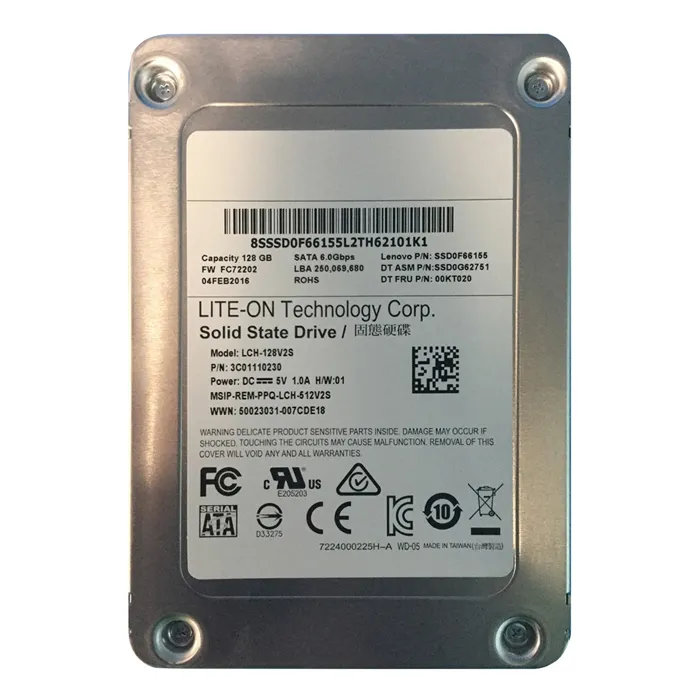 Lenovo SSD0F66155 | 128GB MLC SATA 6GB/s 2.5-Inch Internal Solid State Drive Refurbished - Lenovo refurbished available on Gotodirect
