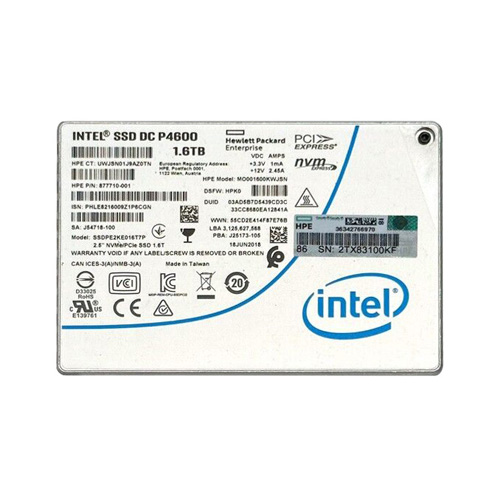 HP 877710-001 | 1.6TB PCI Express NVMe 3.0 x4 U.2 2.5-Inch Solid State Drive Refurbished - Hewlett-Packard (ou HP en abrégé) refurbished available on Gotodirect