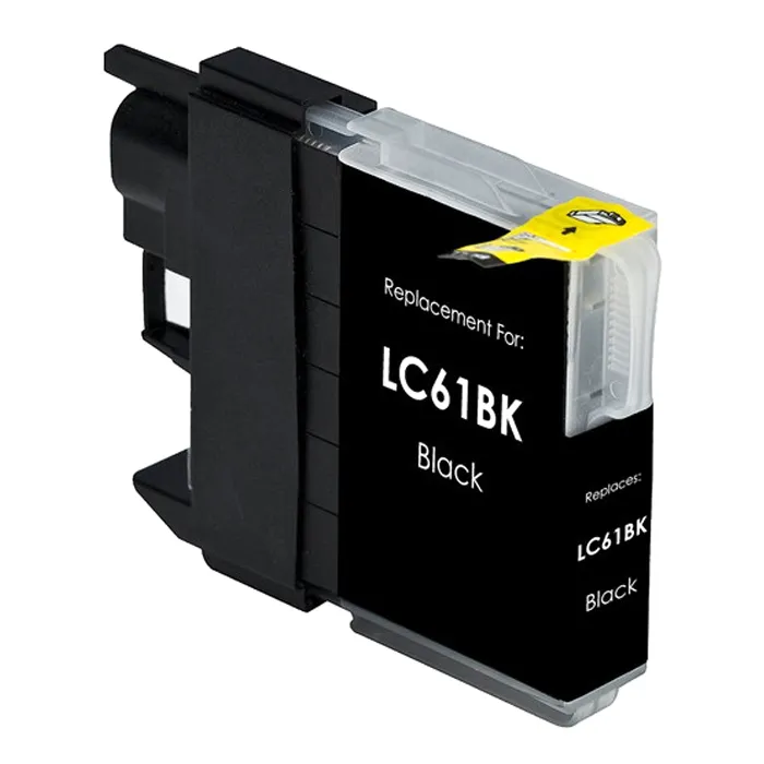 Brother LC61BK | Standard Yield Ink Black for DCP-165C/ DCP-385C/ DCP-395CN/ DCP-585CW/ DCP-J125/ DCP-J140W/ MFC-250C/ MFC-255CW Refurbished - Brother refurbished available on Gotodirect
