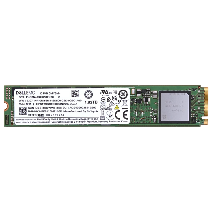 Dell MY5M4 | 1.92TB PCI Express Gen3 NVMe Read Intensive M.2 Solid State Drive Refurbished - Dell refurbished available on Gotodirect
