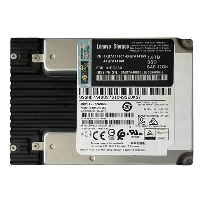 Lenovo 4XB7A14107 | 1.6TB SAS 12Gb/s Hot Swap (SED FIPS) 2.5-Inch Internal Solid State Drive for ThinkSystem DE Series Refurbished - Lenovo refurbished available on Gotodirect
