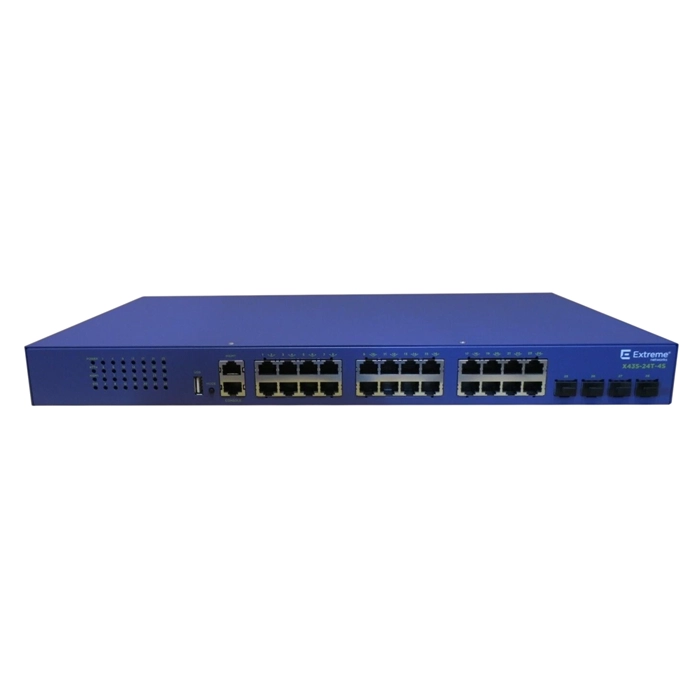 Extreme Networks X435-24T-4S | X435 Series 24 x Ports 1000Base-T + 4 x Ports SFP (mini-GBIC) Rack-mountable Layer 2 Managed Gigabit Ethernet Network Switch Refurbished -  refurbished available on Gotodirect