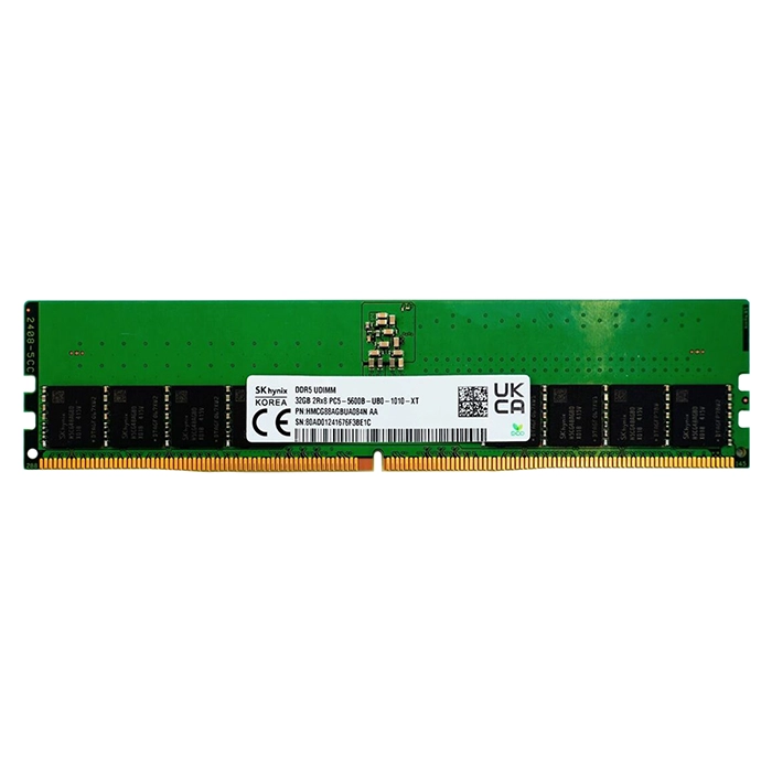 Hynix HMCG88AGBUA084N | 32GB DDR5-5600MHz Non-ECC Unbuffered CL46 288-Pin UDIMM 1.1V 2Rx8 Memory Module Refurbished -  refurbished available on Gotodirect