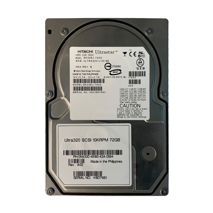 Dell 0N4330 | 73GB 10000RPM Ultra320 SCSI 8MB Cache 80-Pin 3.5-Inch Hard Drive Refurbished - Dell refurbished available on Gotodirect