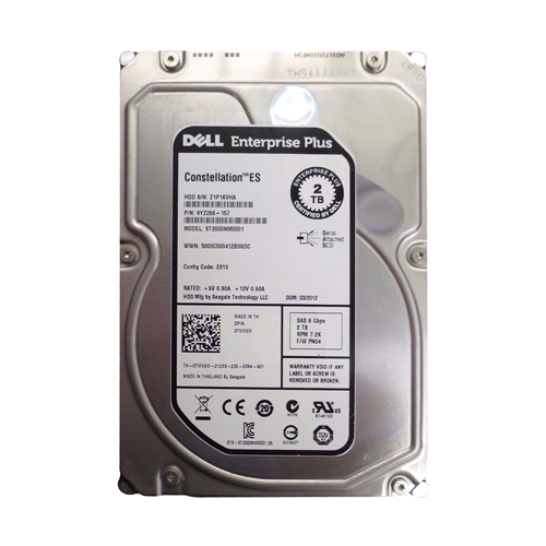 Dell 07WV9W | 2TB 7200RPM SAS 6Gb/s Hot-Pluggable (512n) 3.5-Inch Nearline Hard Drive for PowerEdge Server & PowerVault Storage Array Refurbished - Dell refurbished available on Gotodirect