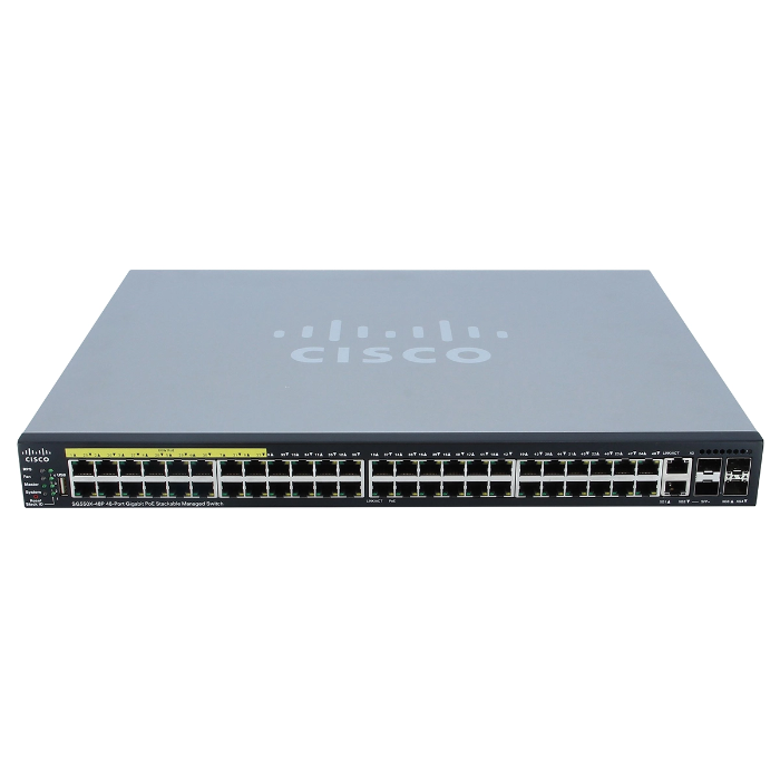 Cisco SG550X-48P-K9 | Small Business 550X Series SG550X-48P 48 x Ports PoE+ 10/100/1000Base-T + 2 x Ports 10GBase-T Combo SFP+ + 2 x Ports SFP+ Stackable Rack-mountable Layer 3 Managed Gigabit Ethernet Network Switch Refurbished - Cisco Systems Inc. refurbished available on Gotodirect