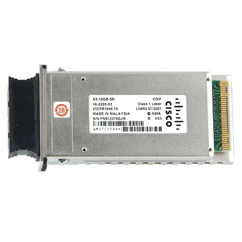 Buy Cisco X2-10GB-SR-Q2 | 10Gb/s 10GBase-SR Multi-mode Fiber 300m 850nm Duplex SC Connector X2 Transceiver Module for Catalyst 6500 Series Switches Refurbished - $106.15 Cisco X2-10GB-SR-Q2 | 10Gb/s 10GBase-SR Multi-mode Fiber 300m 850nm Duplex SC Connector X2 Transceiver Module for Catalyst 6500 Series Switches Refurbished - Cisco Systems Inc. refurbished available on Gotodirect