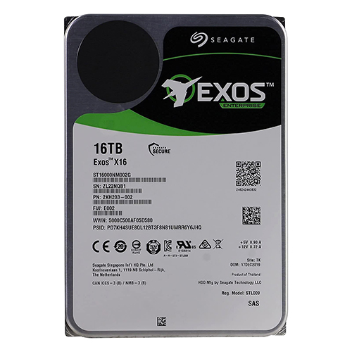 Seagate ST16000NM002G | Exos X16 Series 16TB 7200RPM SAS 12Gb/s 256MB Cache 512e 3.5-Inch Hard Drive Refurbished - Seagate refurbished available on Gotodirect