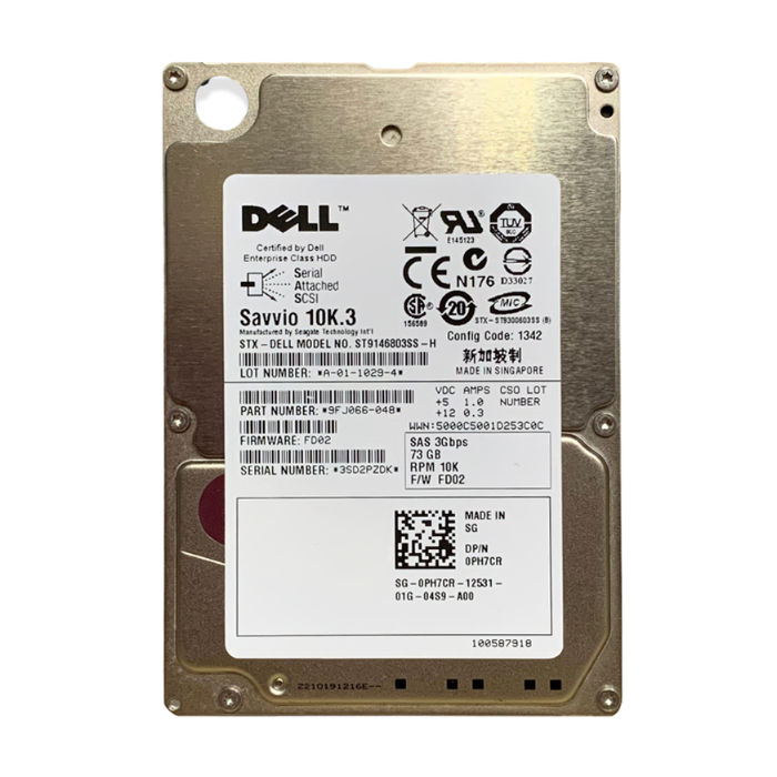 Seagate 9FJ066-048 | Savvio 10K.3 Series 146GB 10000RPM SAS 6Gb/s 16MB Cache (SED) 2.5-Inch Hard Drive Refurbished - Seagate refurbished available on Gotodirect