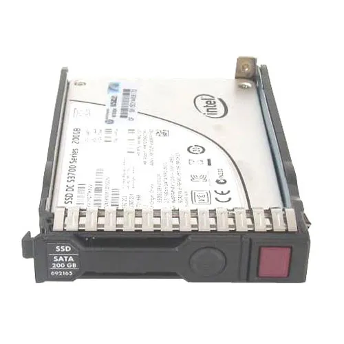 HP 692165-001 | 200GB Multi-Level Cell SATA 3Gb/s Hot-Pluggable Mainstream 2.5-Inch Enterprise Solid State Drive for ProLiant Servers Storage Arrays Refurbished - Hewlett-Packard (ou HP en abrégé) refurbished available on Gotodirect