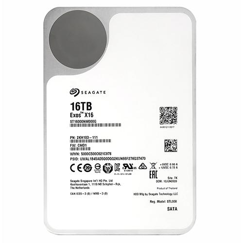 Seagate ST16000NM000G | Exos X16 16TB 7200RPM 6Gb/s SATA 3.5-inch Hard Drive Refurbished - Seagate refurbished available on Gotodirect
