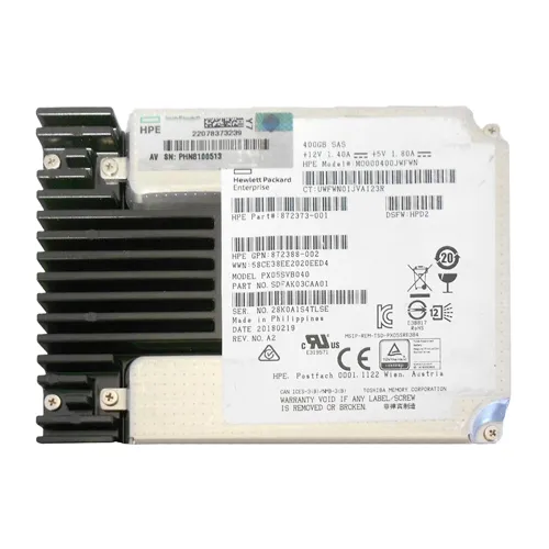 HP MO000400JWFWN | 400GB SAS 12Gb/s Mixed Use 2.5-Inch Solid State Drive Refurbished - Hewlett-Packard (ou HP en abrégé) refurbished available on Gotodirect