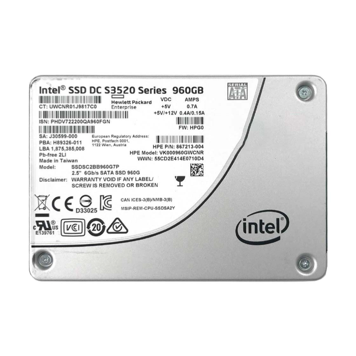 Buy Intel SSDSC2BB960G7 | S3520 960GB Multi-Level Cell SATA 6Gb/s 2.5-Inch Solid State Drive Refurbished - $385.00 Intel SSDSC2BB960G7 | S3520 960GB Multi-Level Cell SATA 6Gb/s 2.5-Inch Solid State Drive Refurbished - Intel refurbished available on Gotodirect