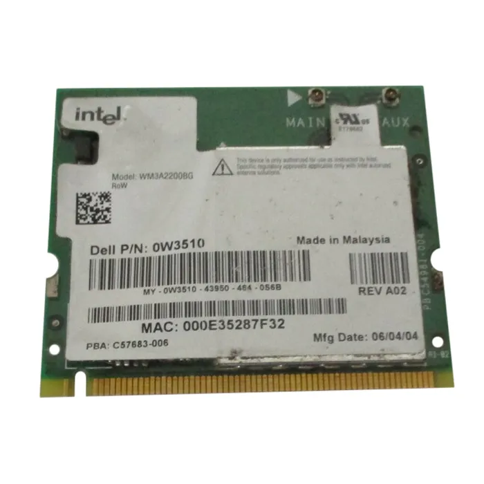 Dell W3510 | Inspiron 700m Card CIRCUIT NETWORK MINI PCI Card Refurbished - Dell refurbished available on Gotodirect