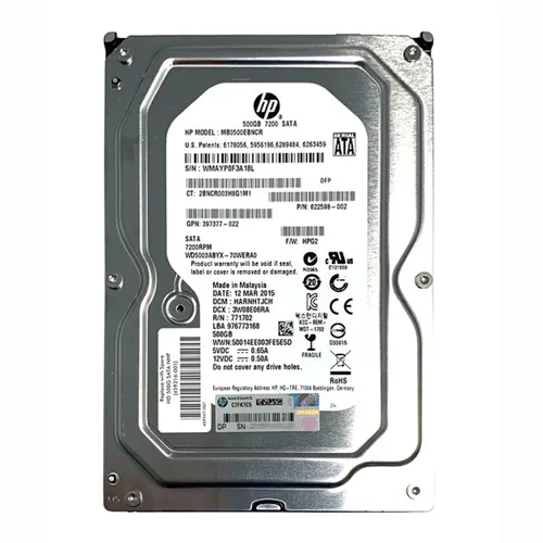 Buy HP 459316-001 | 500GB 7200RPM SATA 3Gb/s NHP 32MB Cache LFF Hot-Pluggable 3.5-inch Midline Hard Drive Refurbished - $178.21 HP 459316-001 | 500GB 7200RPM SATA 3Gb/s NHP 32MB Cache LFF Hot-Pluggable 3.5-inch Midline Hard Drive Refurbished - Hewlett-Packard (ou HP en abrégé) refurbished available on Gotodirect