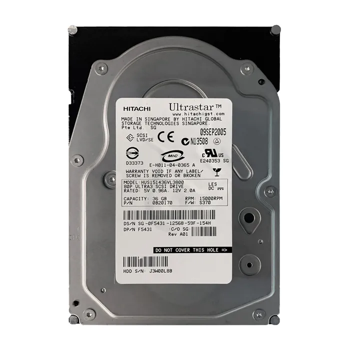 Dell 0F5431 | 36GB 15000RPM Ultra320 SCSI 80-Pin 3.5-Inch Hard Drive Refurbished - Dell refurbished available on Gotodirect