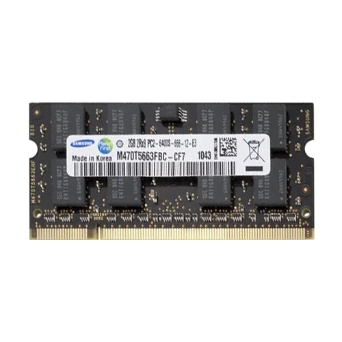 Samsung M470T5663FBC-CF7 | 2GB DDR2-800MHz PC2-6400 Non-ECC Unbuffered SODIMM CL6 2Rx8 1.8V 200-Pin Memory Module Refurbished - Samsung refurbished available on Gotodirect