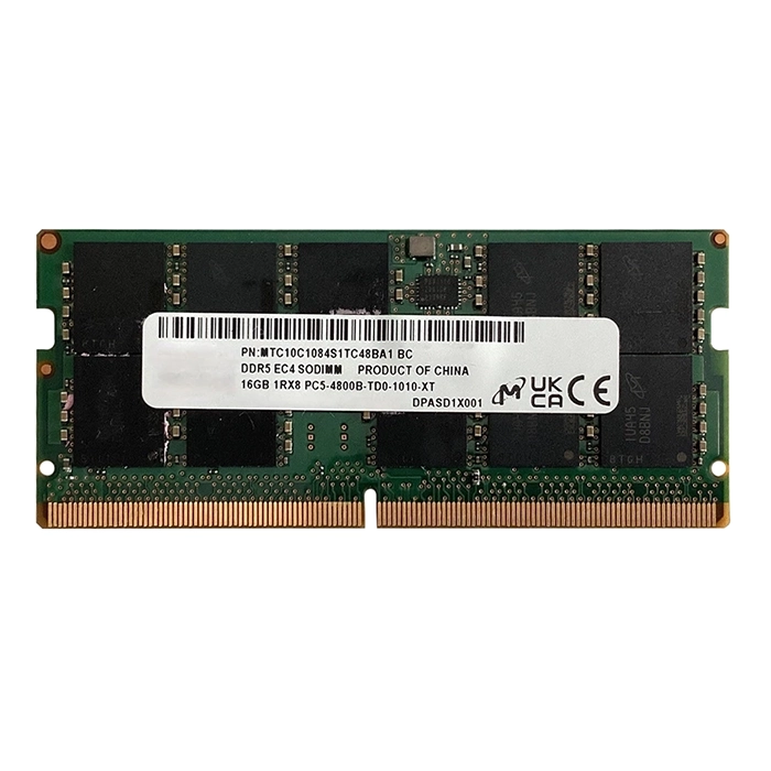 Micron MTC10C1084S1TC48B | 16GB DDR5-4800MHz PC5-38400 ECC Unbuffered SODIMM CL40 1Rx8 1.1V 262-Pin Memory Module Refurbished -  refurbished available on Gotodirect