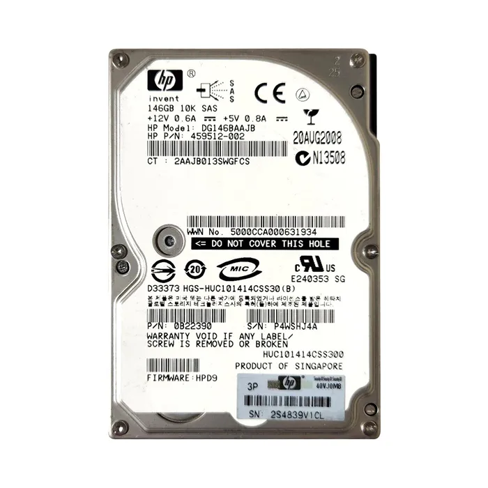 Hitachi HUC101414CSS300 | Ultrastar C10K147 Series 147GB 10000RPM SAS 3Gb/s 16MB Cache 512e 2.5-inch Hard Drive Refurbished -  refurbished available on Gotodirect