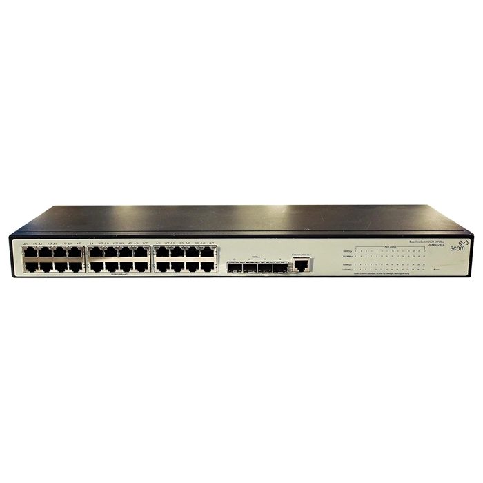 3Com 3CRBSG2893-US | Baseline 2928 24 x RJ-45 10/100/1000Base-T + 4 x SFP Ports Layer 2 Managed Gigabit Ethernet Network Switch Refurbished -  refurbished available on Gotodirect