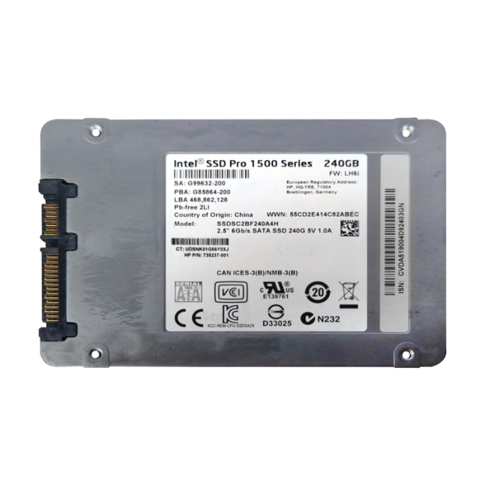Intel SSDSC2BF240A4H | Pro 1500 240GB Multi-Level Cell SATA 6Gb/s 2.5-Inch Solid State Drive Refurbished - Intel refurbished available on Gotodirect