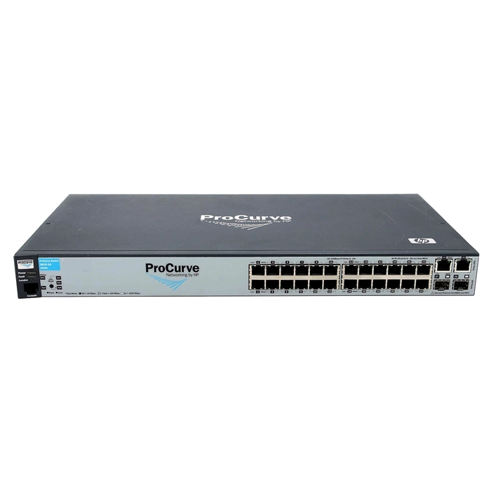 HP J9085-61001 | ProCurve 2610 Series 2610-24 24 x RJ-45 Ports 10/100Base-TX + 2 x RJ-45 GE Ports + 2 x SFP (miniGBIC) Ports Layer 2 Managed Rack-mountable Fast Ethernet Network Switch Refurbished - Hewlett-Packard (ou HP en abrégé) refurbished available on Gotodirect