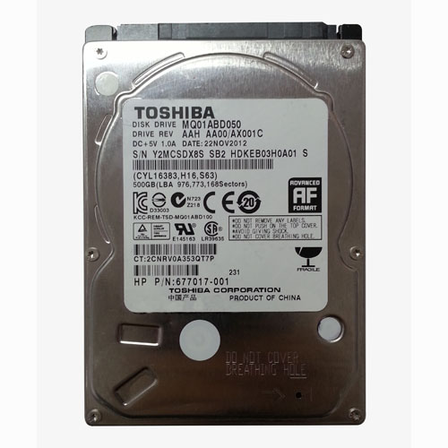 HP 677017-001 | 500GB 5400RPM SATA 3Gb/s 8MB Cache 2.5-inch Hard Drive Refurbished - Hewlett-Packard (ou HP en abrégé) refurbished available on Gotodirect