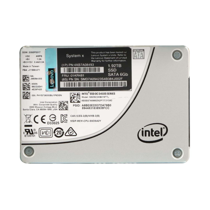 Lenovo 4XB7A08493 | 1.92TB Triple-Level Cell SATA 6Gb/s Hot Swappable 2.5-Inch Solid State Drive for NeXtScale System Refurbished - Lenovo refurbished available on Gotodirect