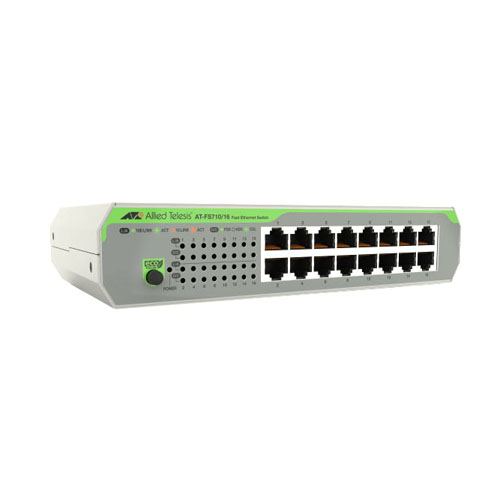 Allied Telesis AT-FS710/16-30 | FS710 Series 16 x Ports 10/100Base-TX Rack-mountable Layer 2 Unmanaged Fast Ethernet Network Switch Refurbished -  refurbished available on Gotodirect