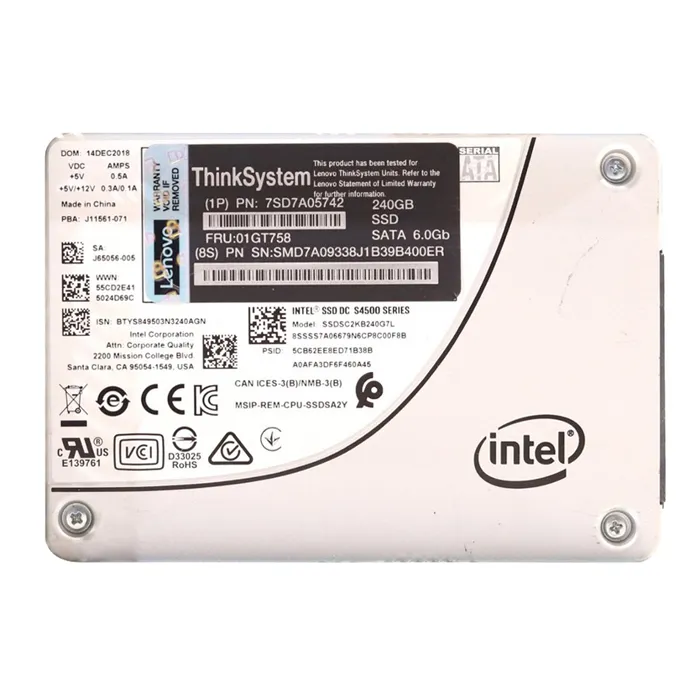 Lenovo 01GT758 | 240GB Triple-Level Cell SATA 6Gb/s Hot Swappable 2.5-Inch Solid State Drive Refurbished - Lenovo refurbished available on Gotodirect